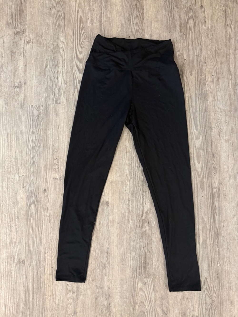 High-Waist Black Crossover Leggings for Women
